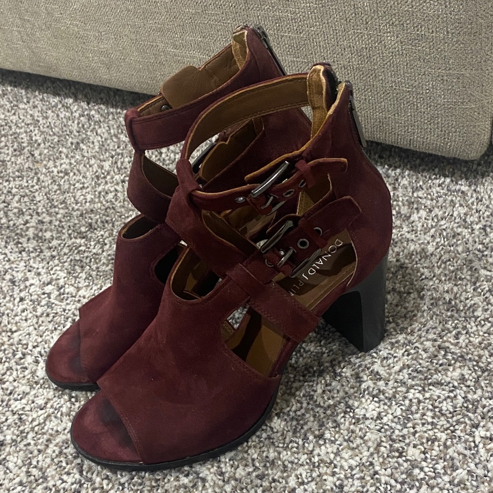 Donald j pliner Burgundy Women's Heels - Picture 2 of 5